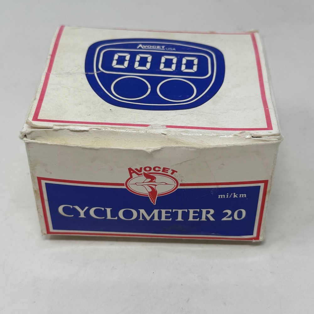 Vintage Avocet Cyclometer 20 Bicycle Computer NOS 1987 Odometer Speedometer